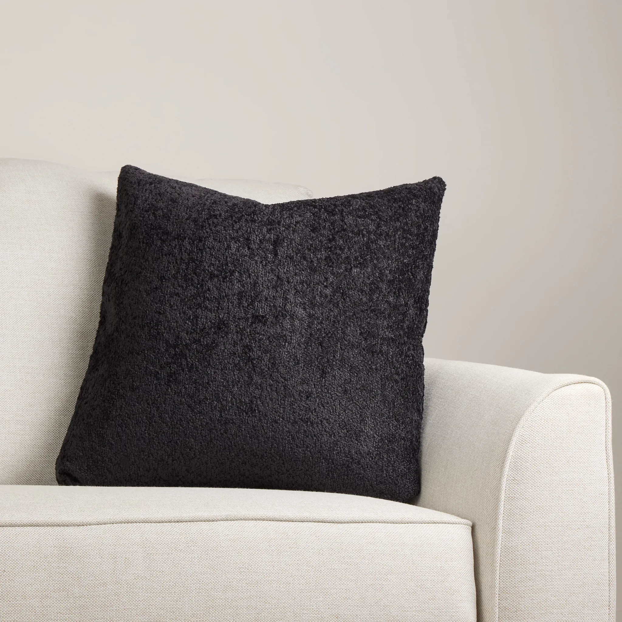 Oslo Black 20" Square Accent Pillow