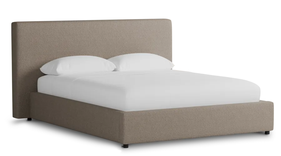 Grayton Elite Brown 44" Upholstered Platform Bed