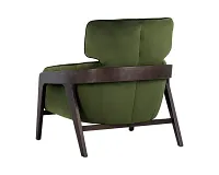 Eloise Dark Green Fabric Accent Chair