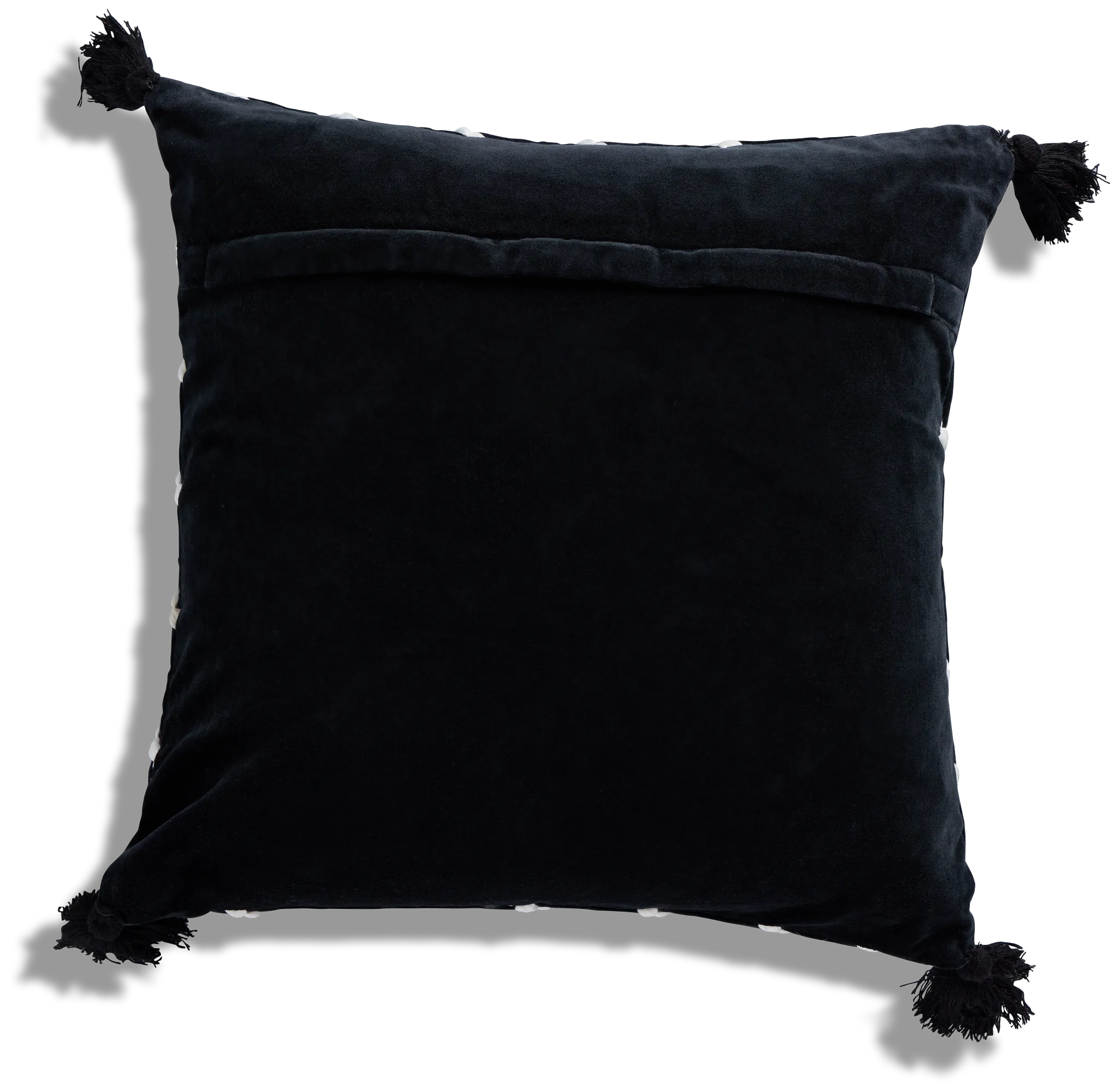Nova Black 20" Accent Pillow