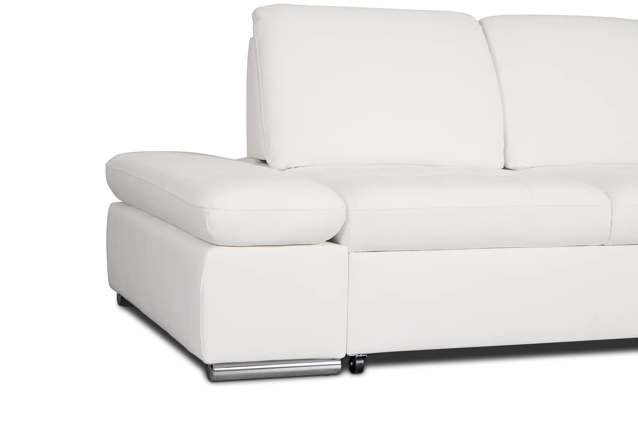 Eden White Micro Right Chaise Sleeper Sectional Eden White Micro Right Chaise Sleeper Sectional