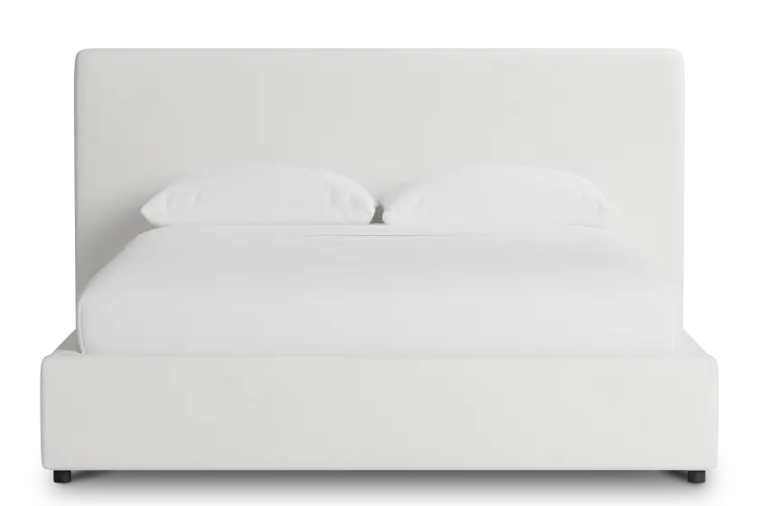 Grayton Sutton White 44" Upholstered Platform Bed Grayton Sutton White 44" Upholstered Platform Bed