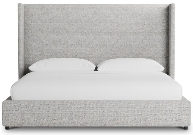 Captiva Natural Beauty Gray 60" Upholstered Shelter Bed