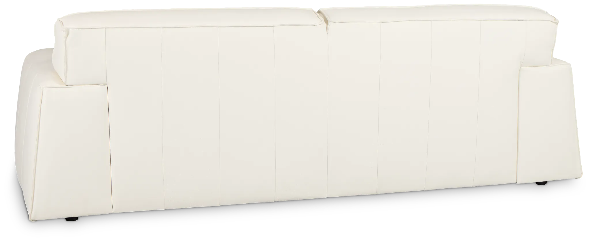 Blanca White Leather Sofa