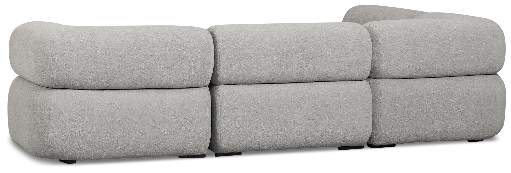 Celeste Light Gray Fabric 5-piece Left Facing Bumper Sectional Celeste Light Gray Fabric 5-piece Left Facing Bumper Sectional