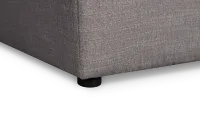 Serena Gray Fabric Ottoman
