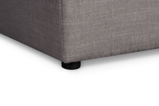 Serena Gray Fabric Ottoman