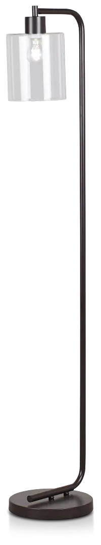 Maxwell Black Metal Floor Lamp