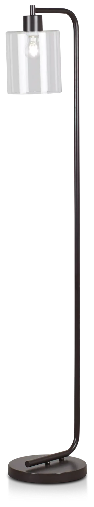 Maxwell Black Metal Floor Lamp