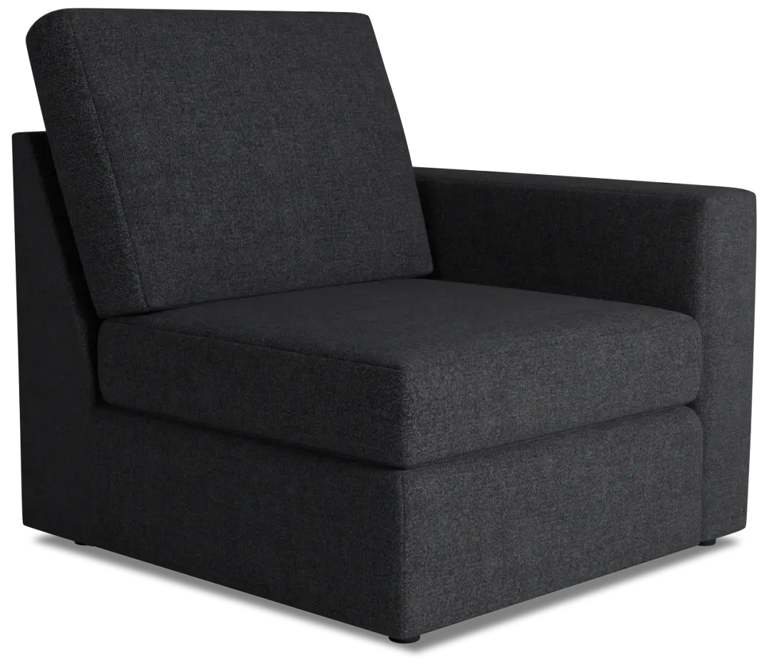 Citymod Dark Gray Fabric Right Chair Citymod Dark Gray Fabric Right Chair