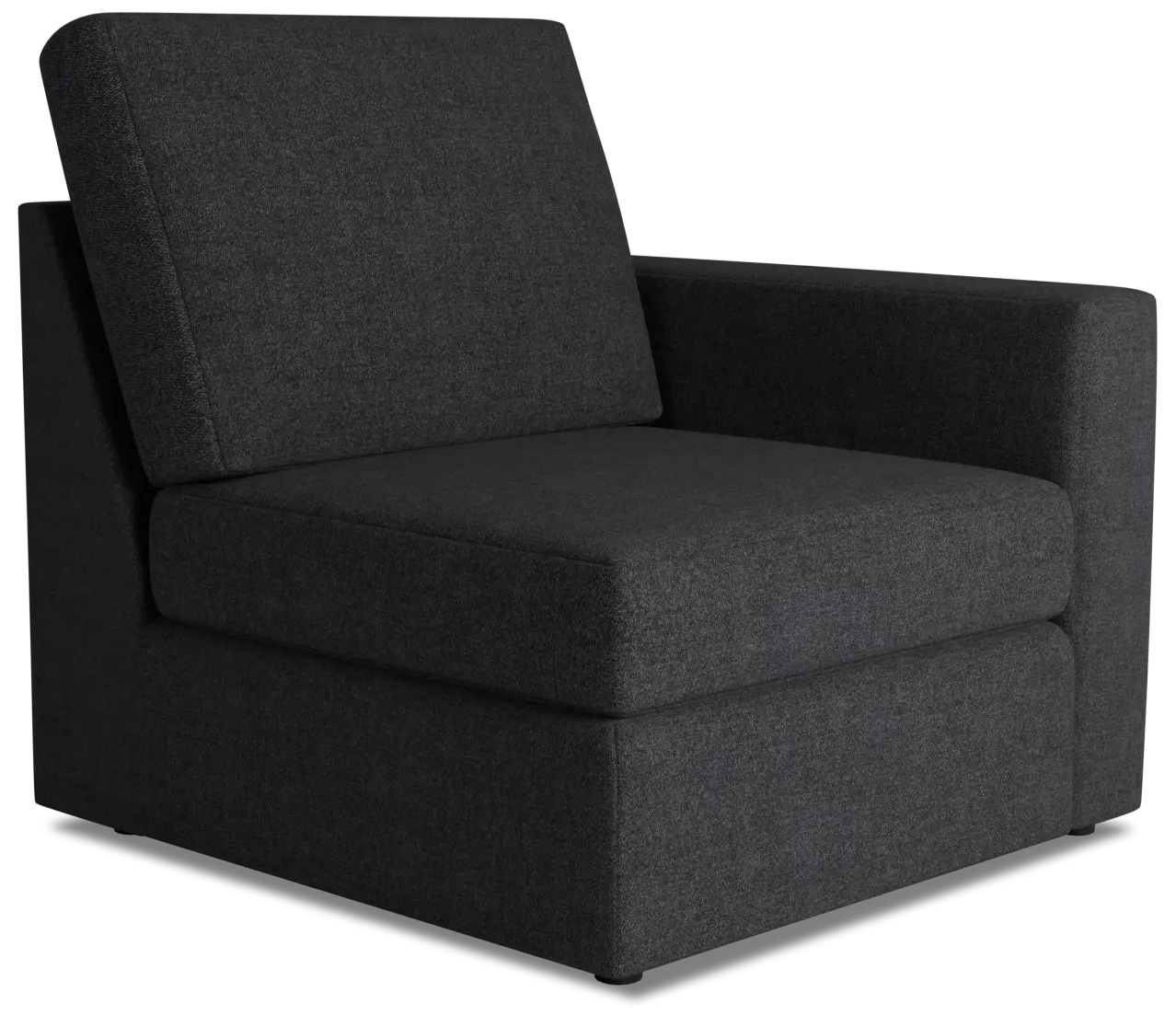Citymod Dark Gray Fabric Right Chair Citymod Dark Gray Fabric Right Chair
