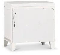 Milan White Youth Nightstand