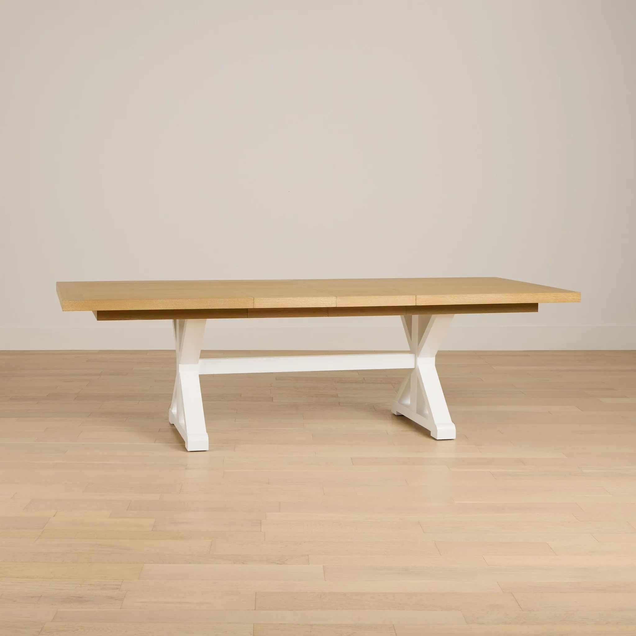 Nantucket Two-tone Light Tone Trestle Table