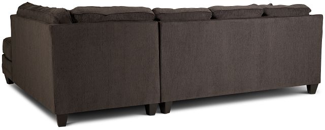 Charlie Dark Gray Fabric Right Bumper Sectional