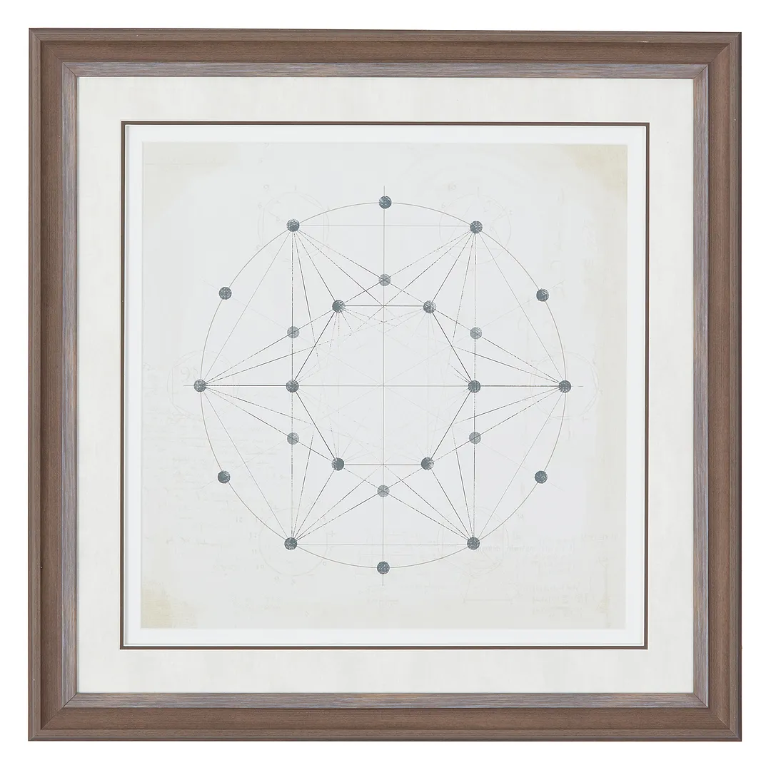 Ring Beige Framed Wall Art