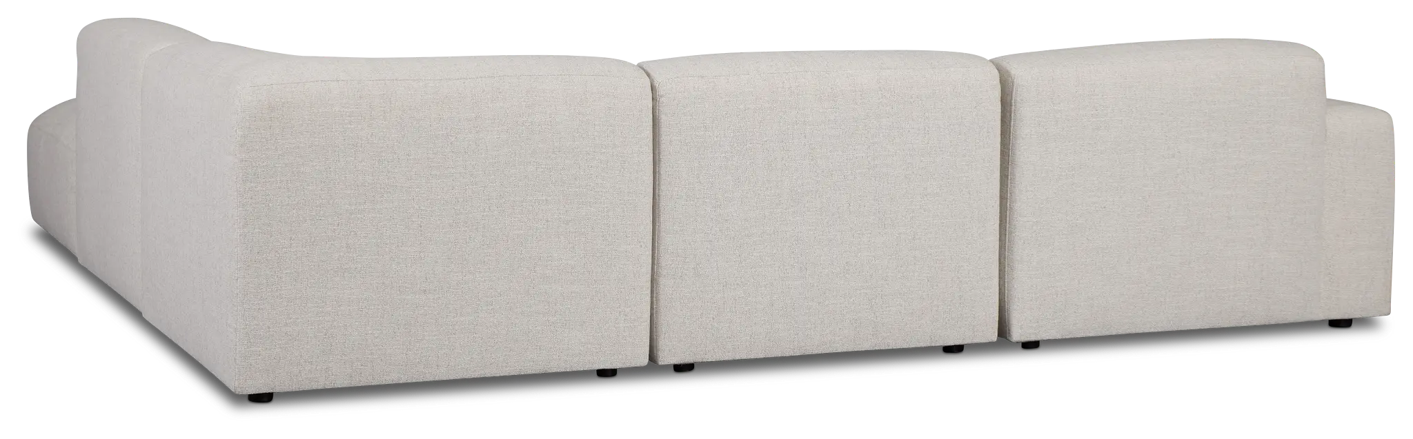 Baylor Light Beige Fabric 5-piece Right Facing Bumper Sectional Baylor Light Beige Fabric 5-piece Right Facing Bumper Sectional