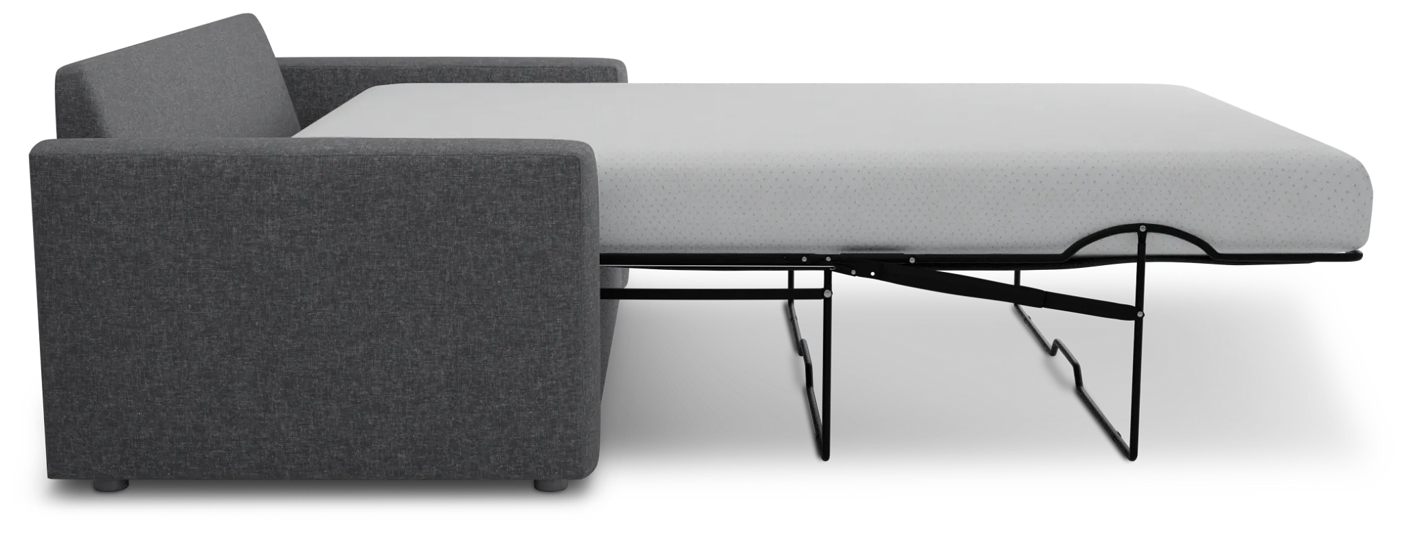 Siesta Delray Dark Gray Fabric Memory Foam Sleeper