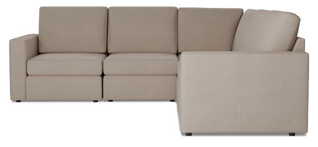 Citymod Beige Fabric Small Two-arm Sectional