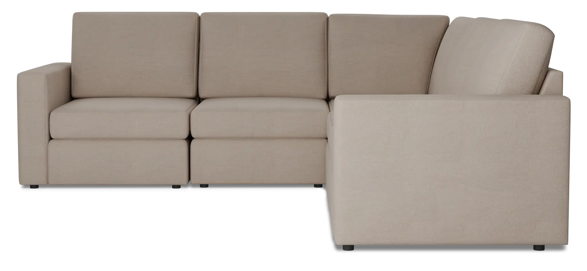 Citymod Beige Fabric Small Two-arm Sectional Citymod Beige Fabric Small Two-arm Sectional
