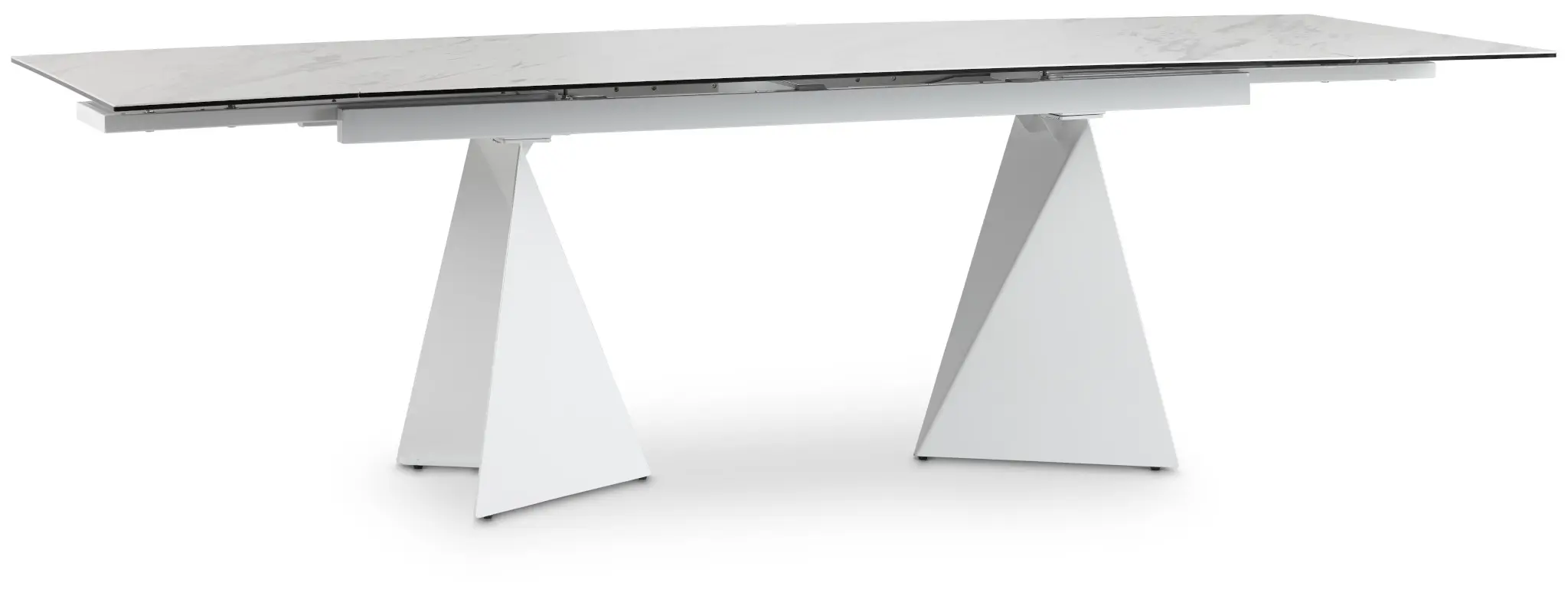 Monaco White Ceramic Rectangular Table Monaco White Ceramic Rectangular Table
