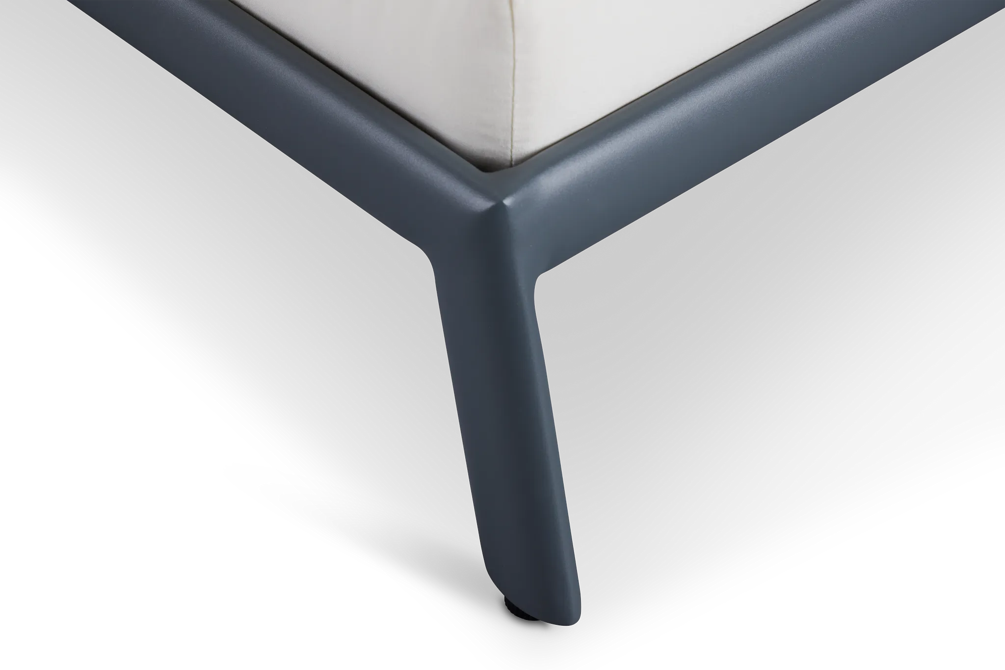 Tortuga Gray White Cushioned Chaise