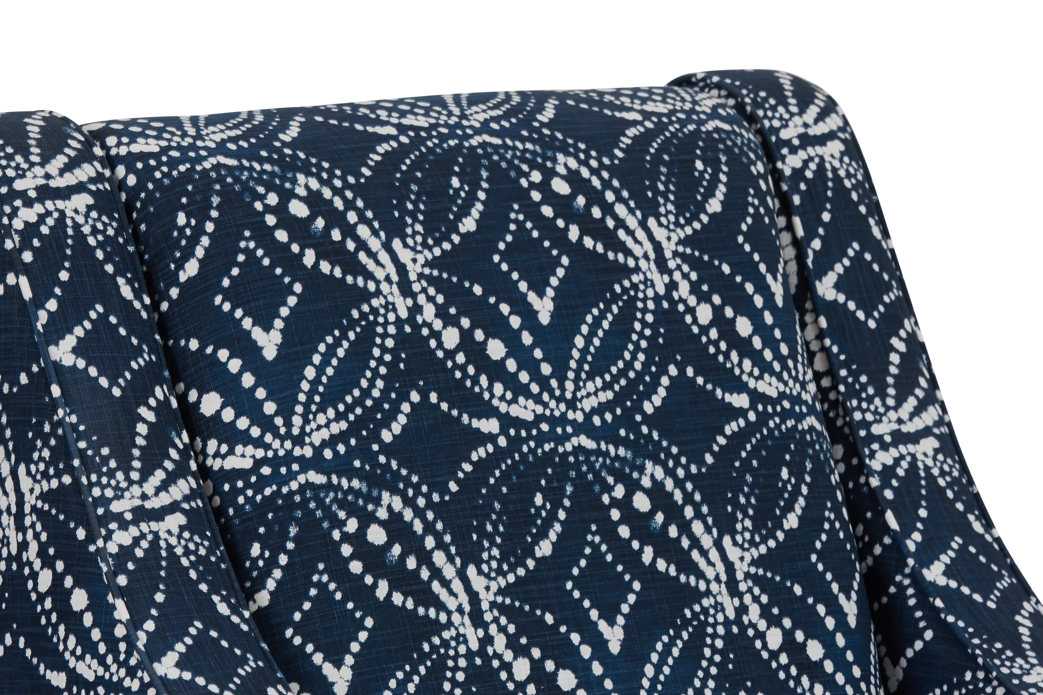 Gerardo Dark Blue Fabric Accent Chair