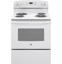 Ge 256 Series White 30" Electric Range