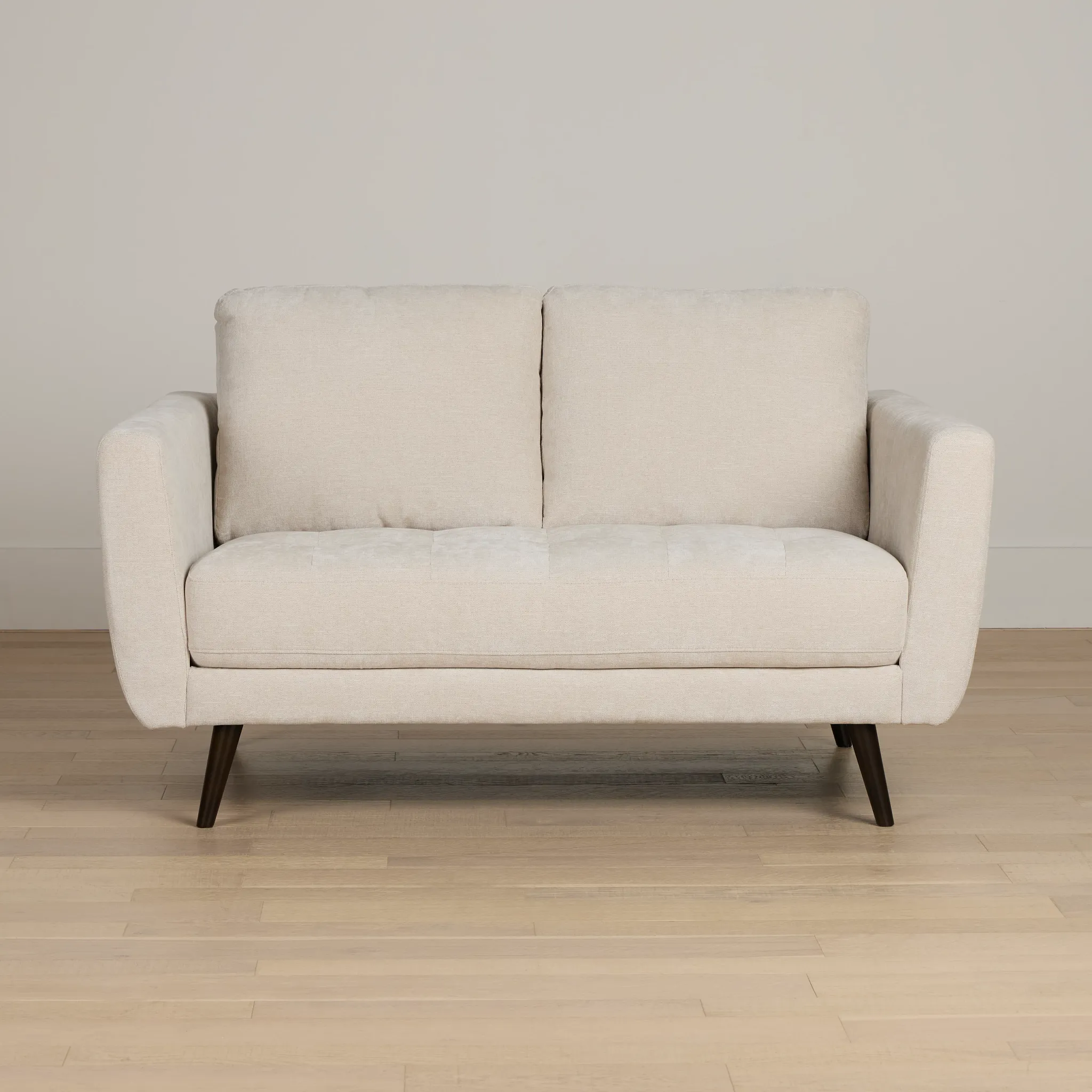 Indie Beige Fabric Loveseat