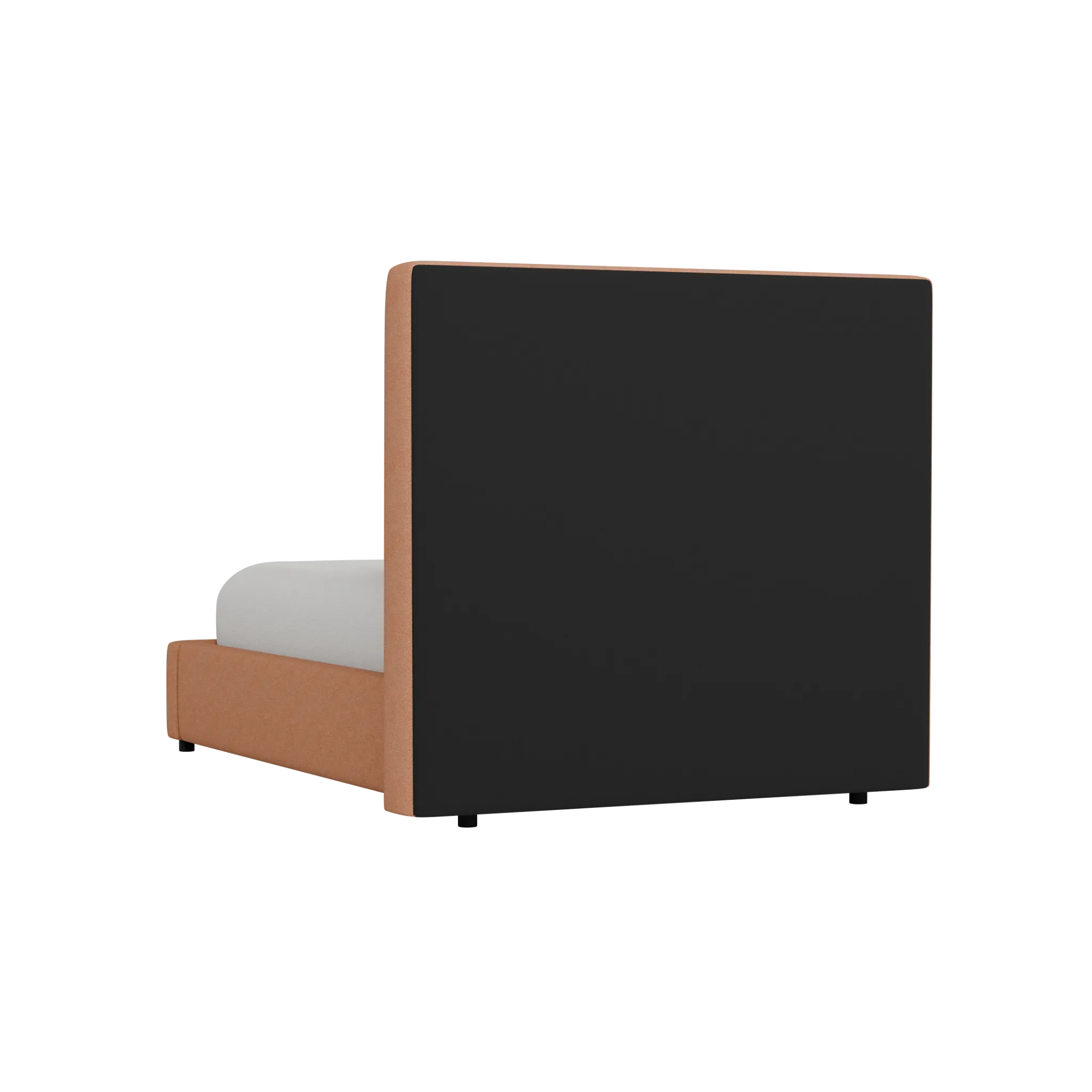 Grayton Sutton Orange 54" Upholstered Platform Bed