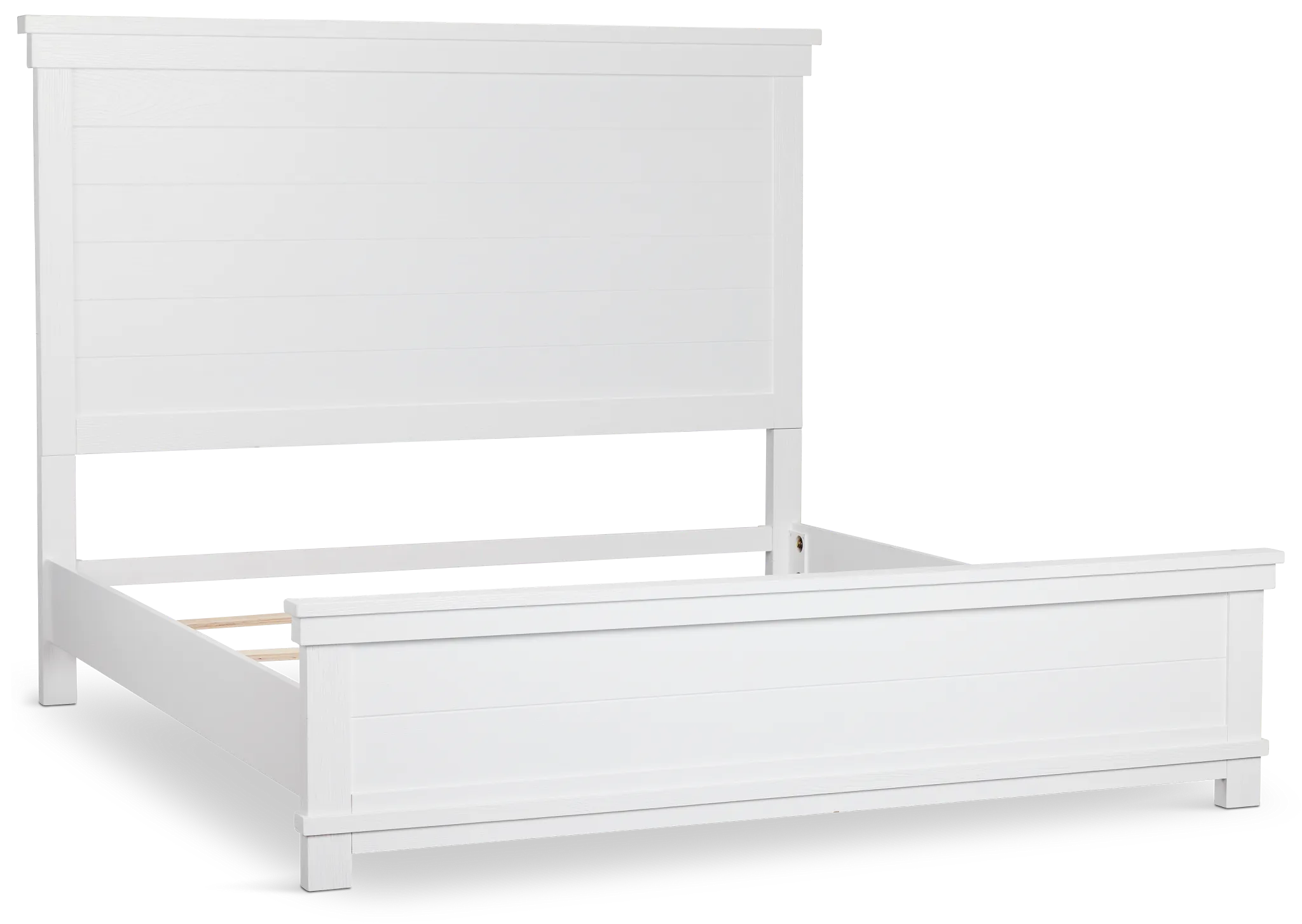 Anton White Panel Bed