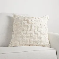 Cedron White 22" Accent Pillow