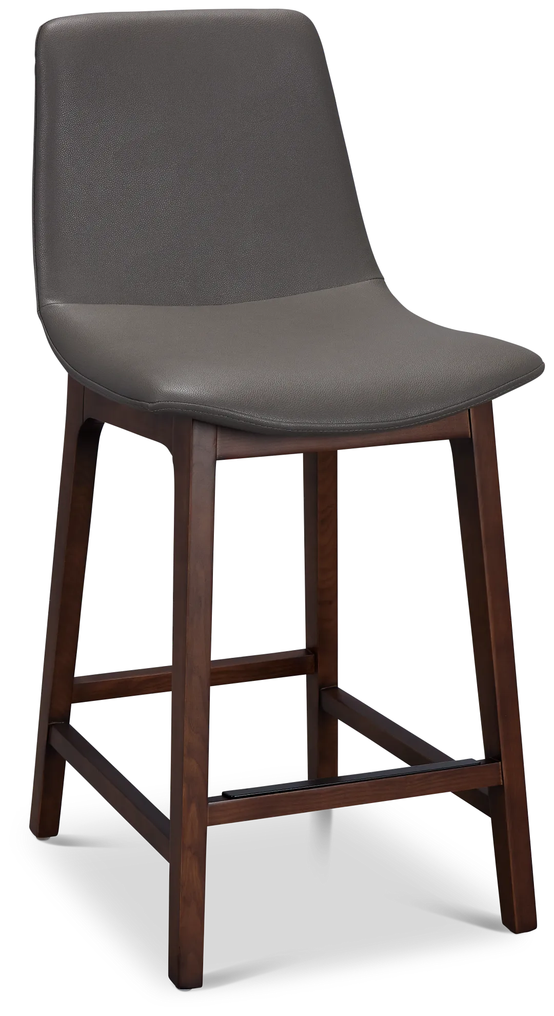 Hamilton Dark Gray Micro 24" Upholstered Barstool