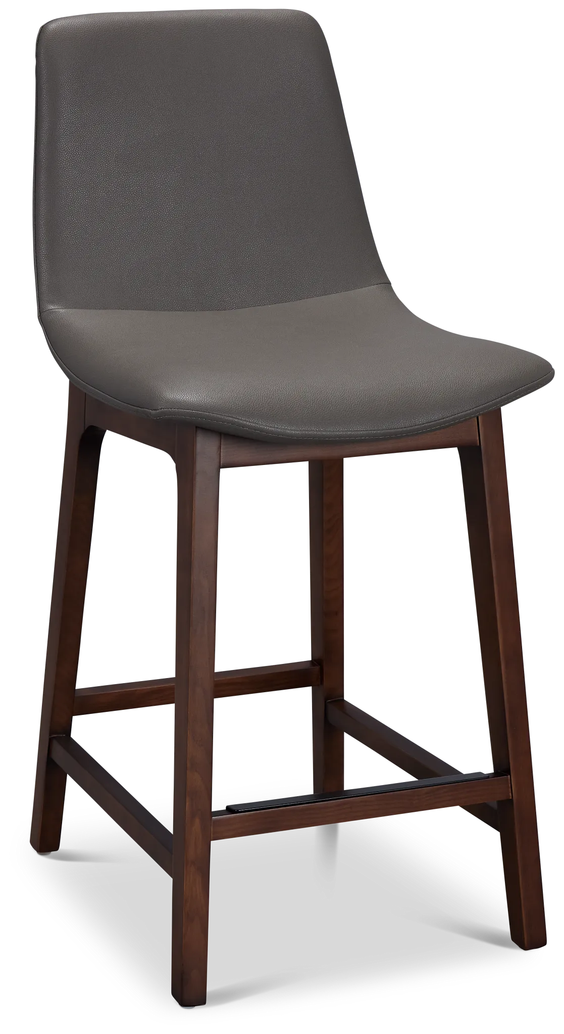 Hamilton Dark Gray Micro 24" Upholstered Barstool