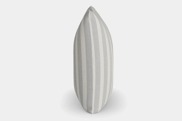 Sea Lane Light Gray 20" Accent Pillow