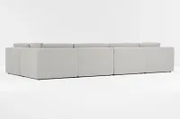 Destin Maguire Gray Fabric 8-piece Pit Sectional