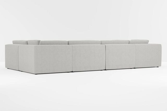Destin Maguire Gray Fabric 8-piece Pit Sectional