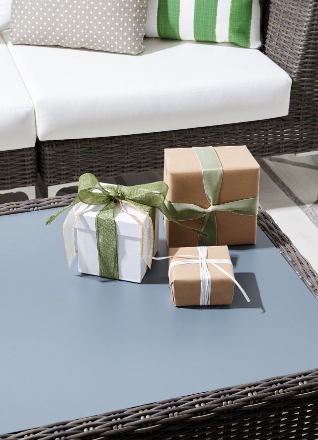 Tulum Gray Square Coffee Table