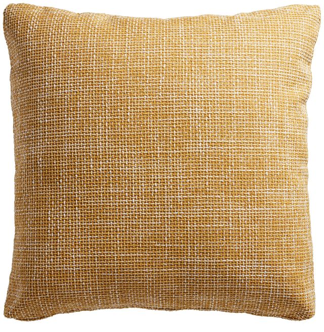 Sutton Yellow 22" Accent Pillow