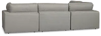 Grant Light Gray Fabric 4-piece Modular Sectional