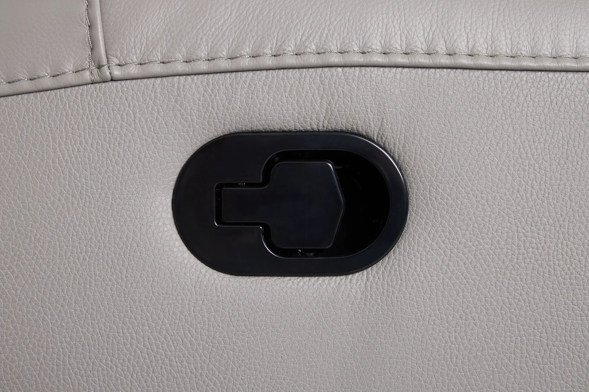 Walker Light Gray Lthr/vinyl Recliner