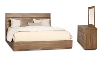 Capraia Dark Tone Panel Bedroom