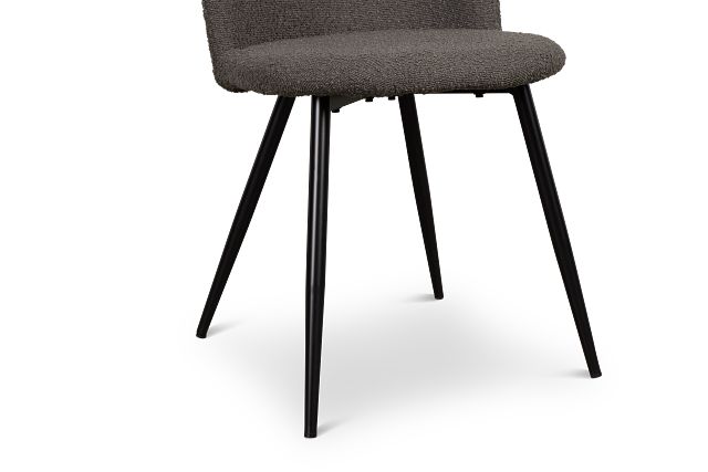 Alba Dark Brown Upholstered Side Chair