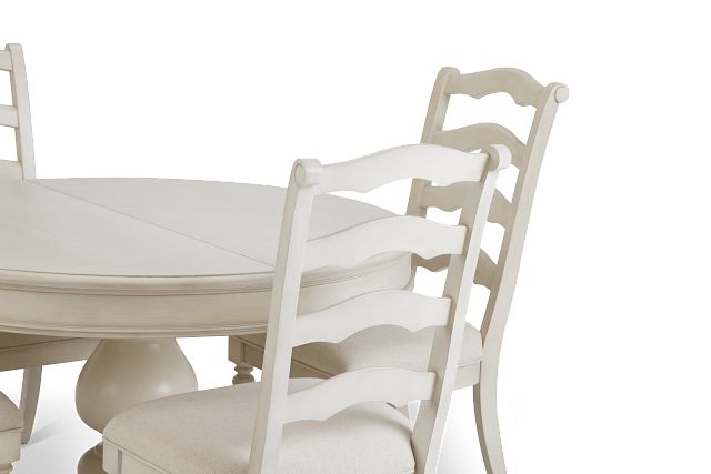 Savannah Ivory Round Table & 4 Chairs