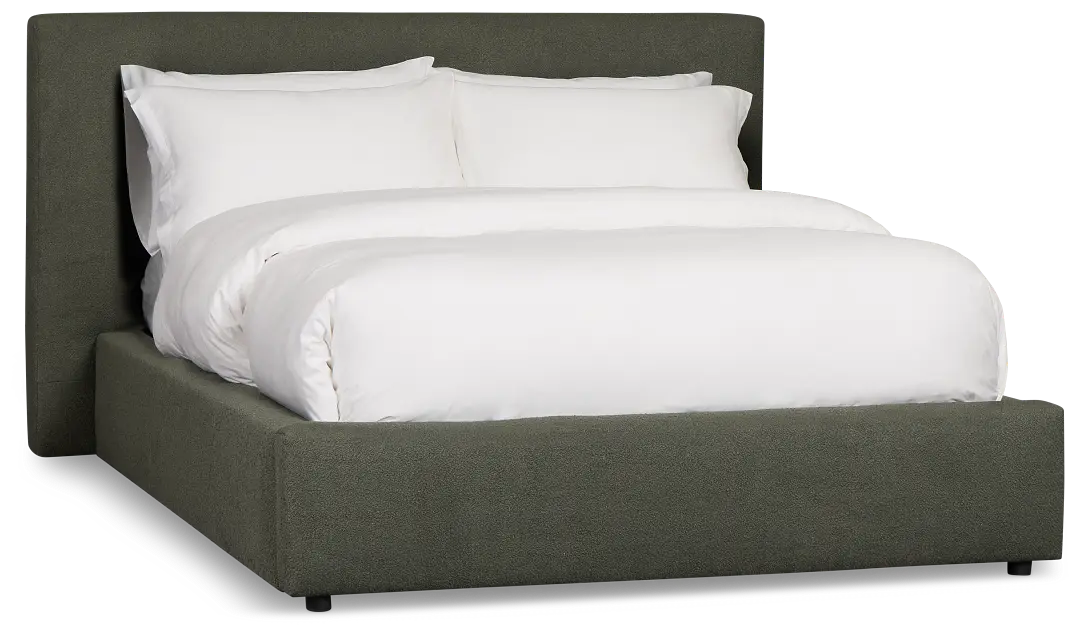 Grayton Sutton Green 44" Upholstered Platform Bed Grayton Sutton Green 44" Upholstered Platform Bed