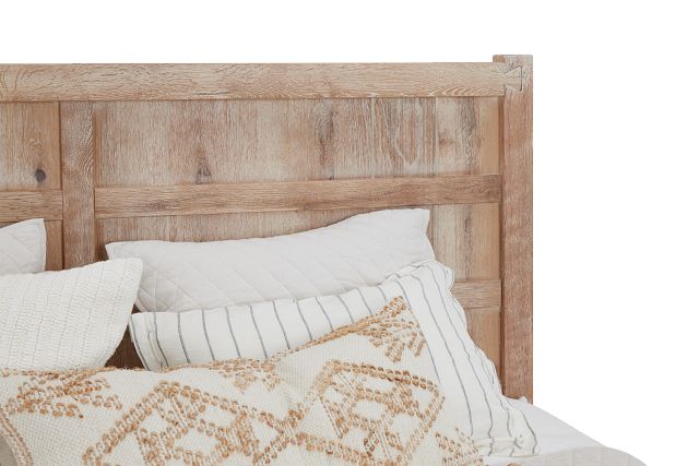 Salt Lake Light Tone Panel Bed