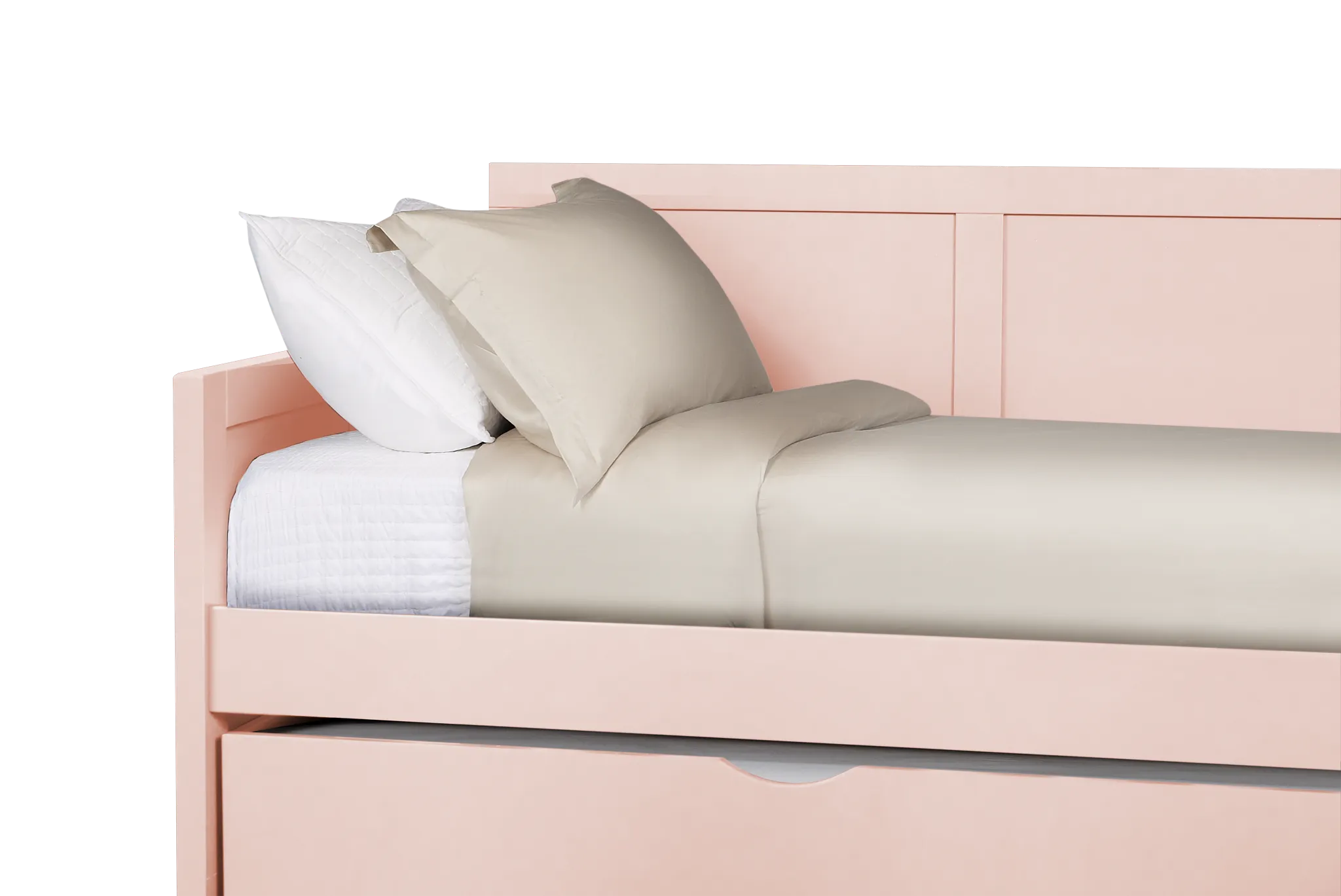 Charleston Pink Panel Trundle Bed