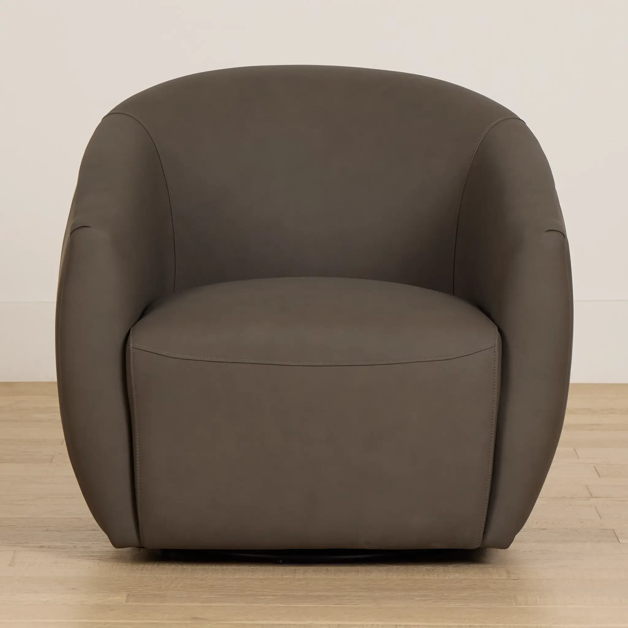 Kellan Dark Gray Leather Swivel Chair Kellan Dark Gray Leather Swivel Chair