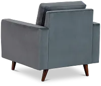 Mila Gray Velvet Chair