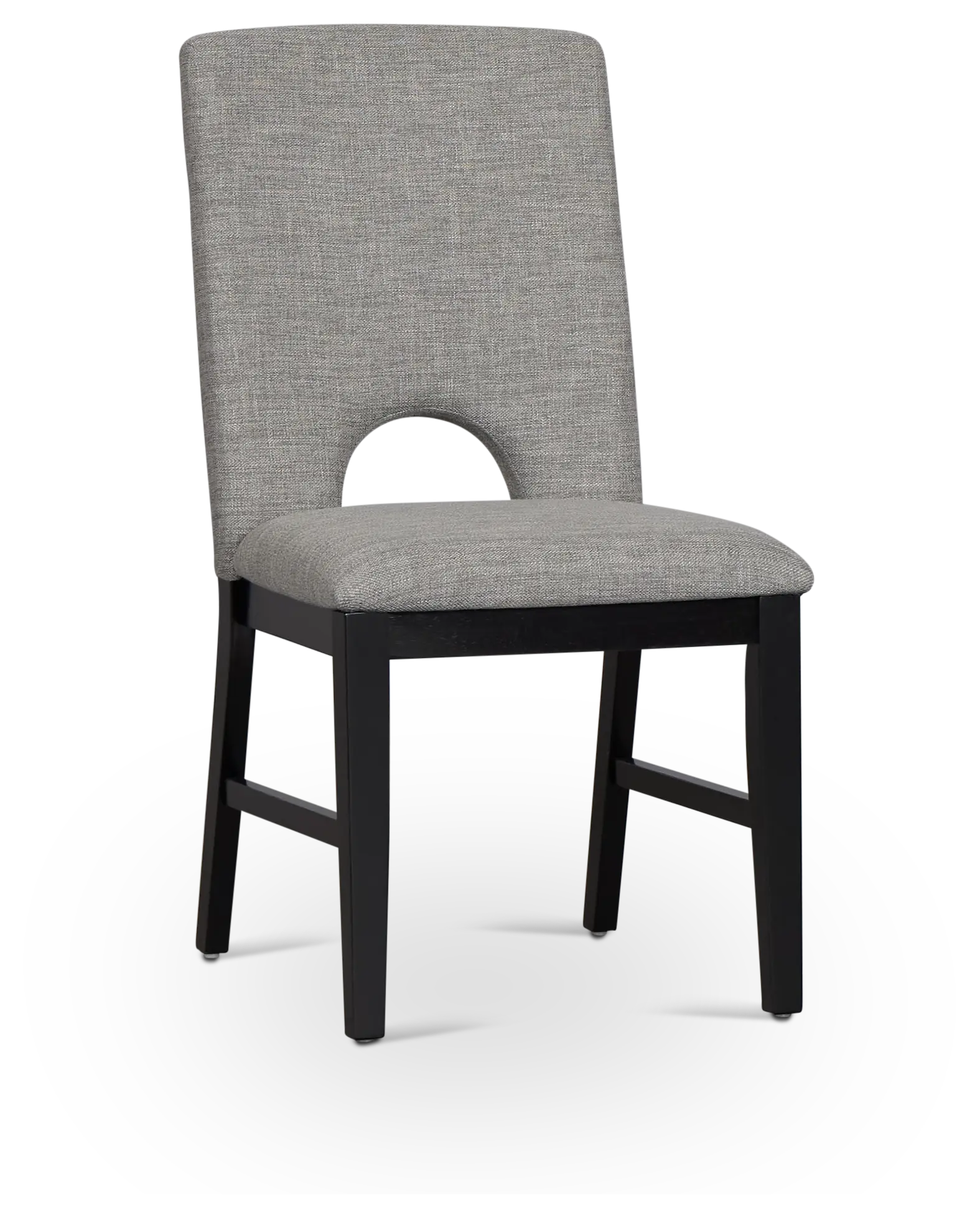 Oxford Gray Curved Upholstered Side Chair Oxford Gray Curved Upholstered Side Chair