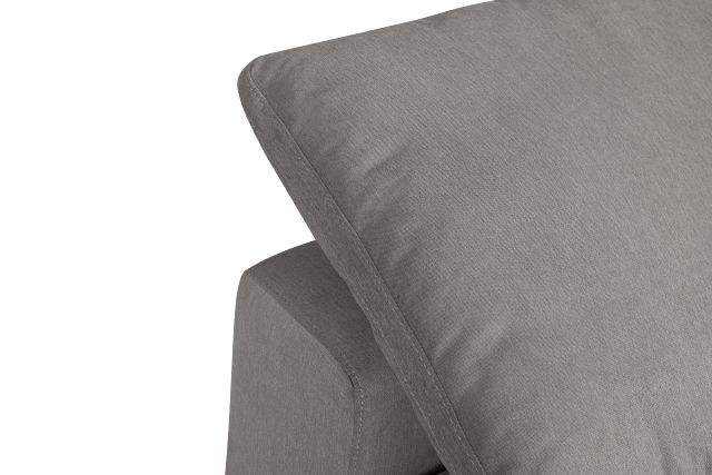 Nixon Light Gray Fabric Armless Chair